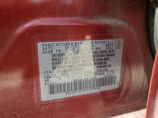 2017 NISSAN SENTRA S - 3N1AB7AP5HY359240