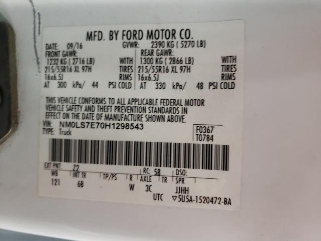 2017 FORD TRANSIT CO - NM0LS7E70H1298543