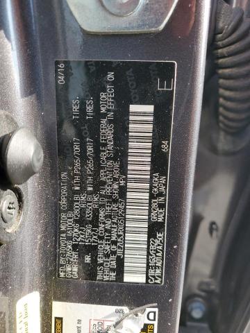 2016 TOYOTA 4RUNNER SR - JTEZU5JRXG5129457