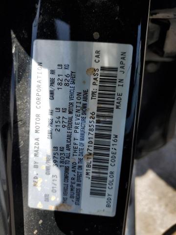 VIN JM1BL1W71D1785526 2013 Mazda 3, I no.12