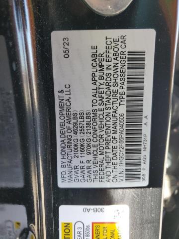 2023 HONDA ACCORD HYB - 1HGCY2F66PA040506