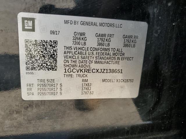 2018 CHEVROLET SILV1500 4 1GCVKRECXJZ138651