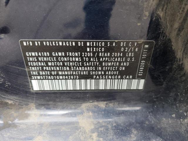 2016 VOLKSWAGEN GTI S/SE - 3VW5T7AU1GM042673