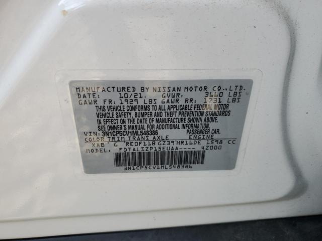 2021 NISSAN KICKS SV - 3N1CP5CV1ML548386