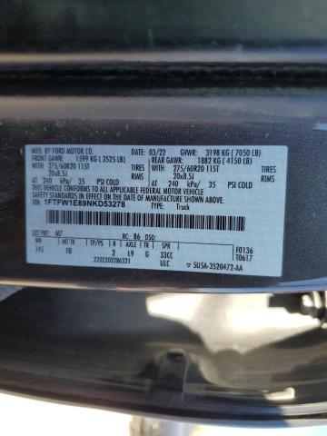 2022 FORD F150 SUPER - 1FTFW1E89NKD53278