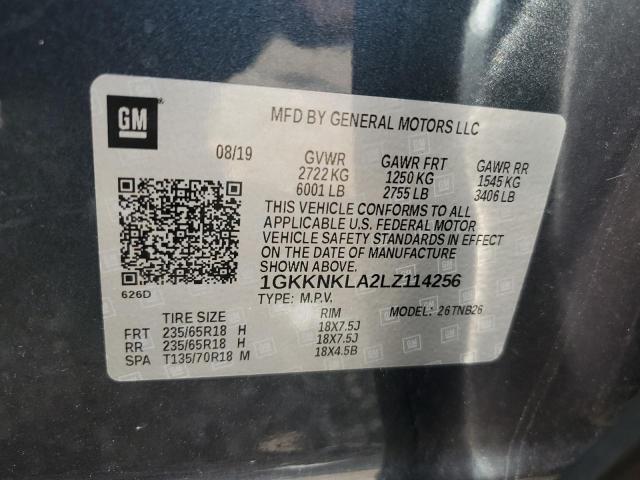 VIN 1GKKNKLA2LZ114256 2020 GMC Acadia, Sle no.13