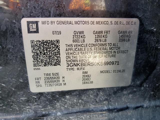 2019 CHEVROLET BLAZER RS - 3GNKBERS0KS690971