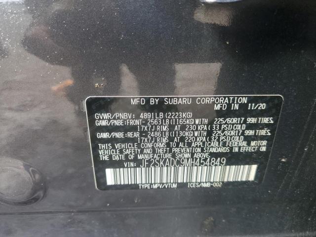 2021 SUBARU FORESTER JF2SKADC9MH454849