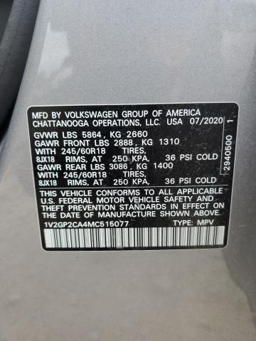 2021 VOLKSWAGEN ATLAS S - 1V2GP2CA4MC515077