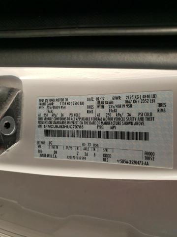 VIN 1FMCU9J92HUC70785 2017 Ford Escape, Titanium no.12