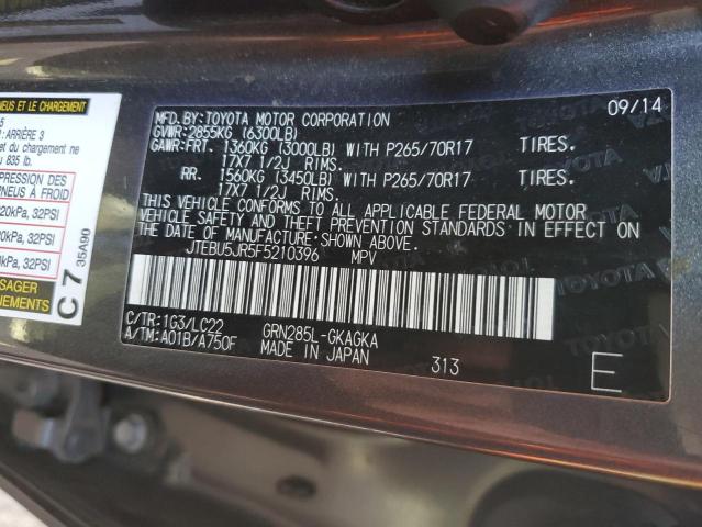 2015 TOYOTA 4RUNNER SR - JTEBU5JR5F5210396