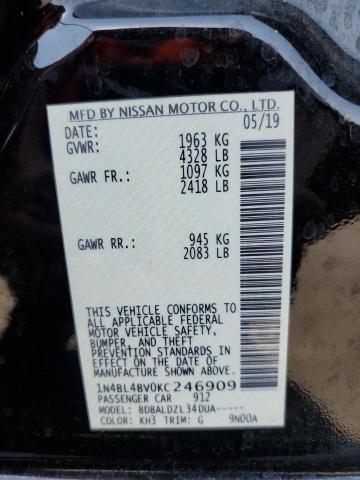 2019 NISSAN ALTIMA S - 1N4BL4BV0KC246909