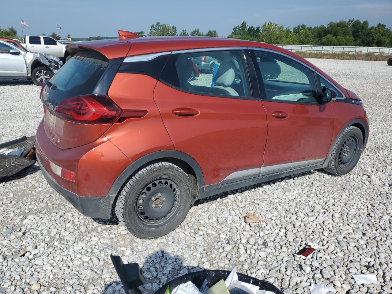 CHEVROLET BOLT EV LT 2020 orange  electric 1G1FY6S04L4150461 photo #4