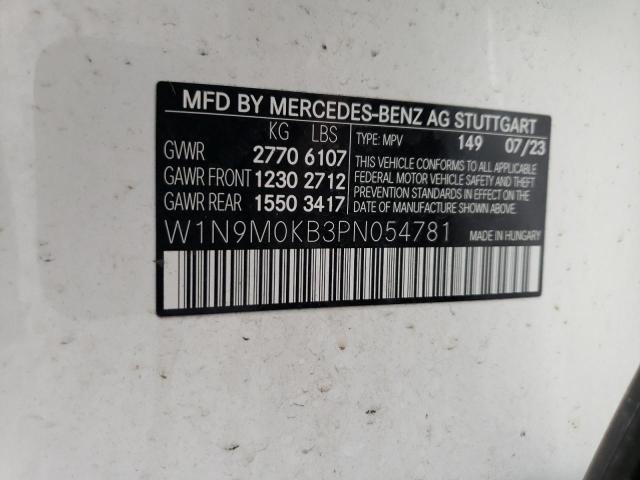 VIN W1N9M0KB3PN054781 2023 MERCEDES-BENZ EQB 300 4M no.13