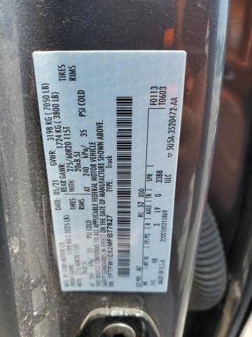 2021 FORD F150 SUPER - 1FTFW1E82MFB77827