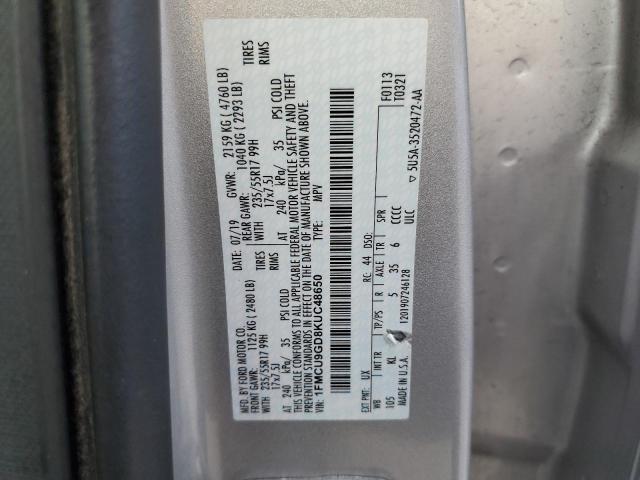 2019 FORD ESCAPE SE - 1FMCU9GD8KUC48650