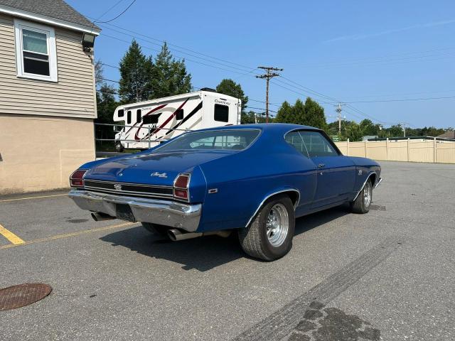 CHEVROLET CHEVELL SS 1969 blue   136379K386962 photo #4