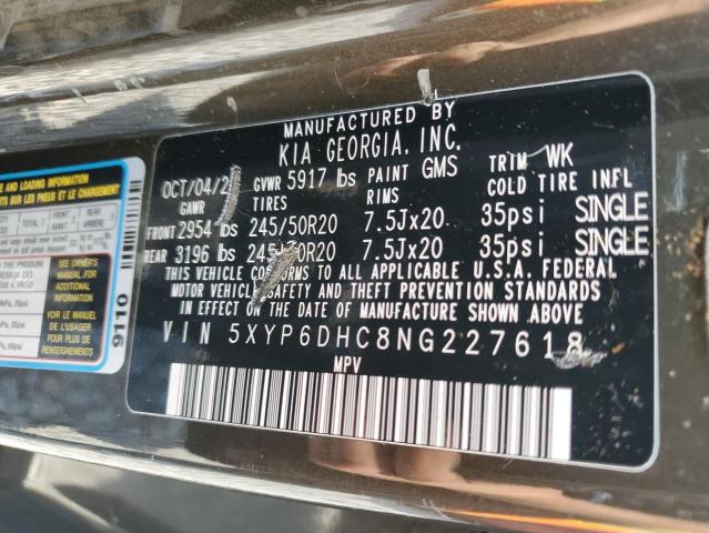 2022 KIA TELLURIDE - 5XYP6DHC8NG227618