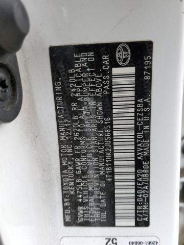 2018 TOYOTA CAMRY L - 4T1B11HK2JU568516