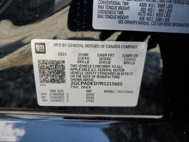 2024 CHEVROLET SILVERADO - 2GCPADED7R1215665
