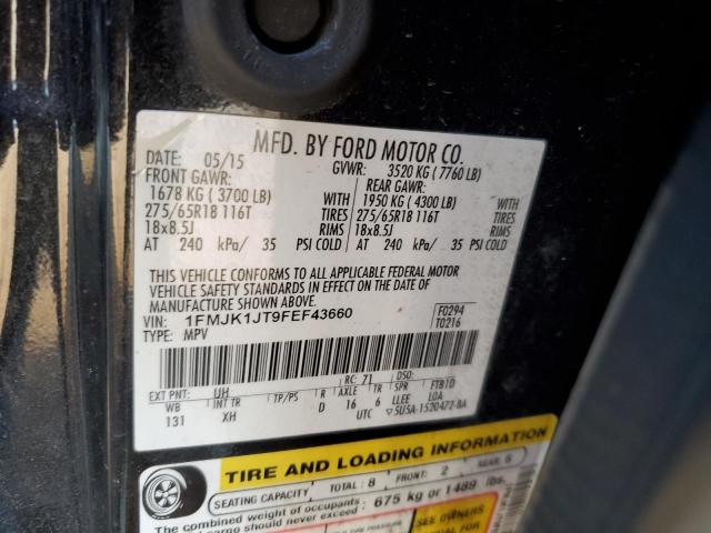 2015 FORD EXPEDITION - 1FMJK1JT9FEF43660