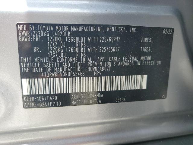 2022 TOYOTA RAV4 XLE - 4T3RWRFV0NU055466