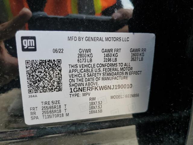 2022 CHEVROLET TRAVERSE L - 1GNERFKW6NJ190010
