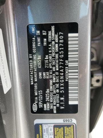 2015 KIA OPTIMA EX - 5XXGN4A77FG517807