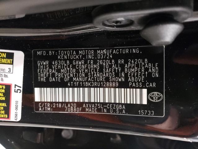 VIN 4T1F11BK3RU128889 2024 Toyota Camry, Xle no.13