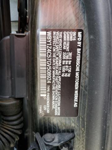 2016 BMW I3 REX - WBY1Z4C57GV508924