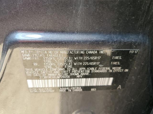 2018 TOYOTA RAV4 LE - 2T3BFREVXJW726056