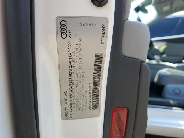 2017 AUDI A4 PREMIUM - WAUGNAF46HN056357