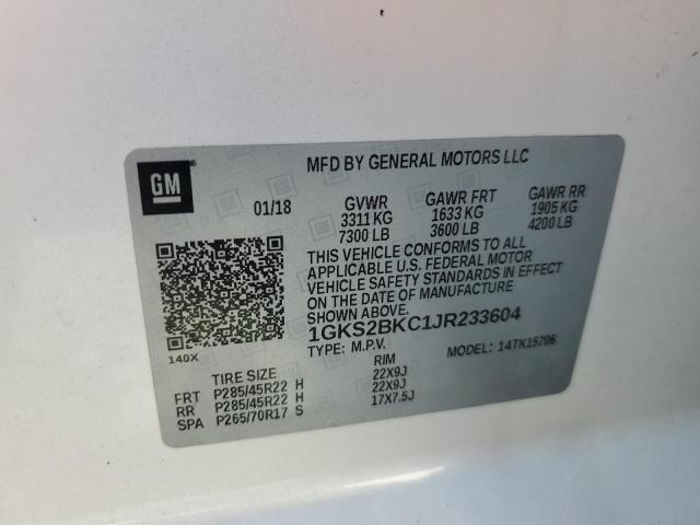 2018 GMC YUKON SLT - 1GKS2BKC1JR233604