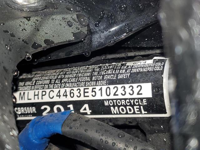 2014 HONDA CBR500 R - MLHPC4463E5102332