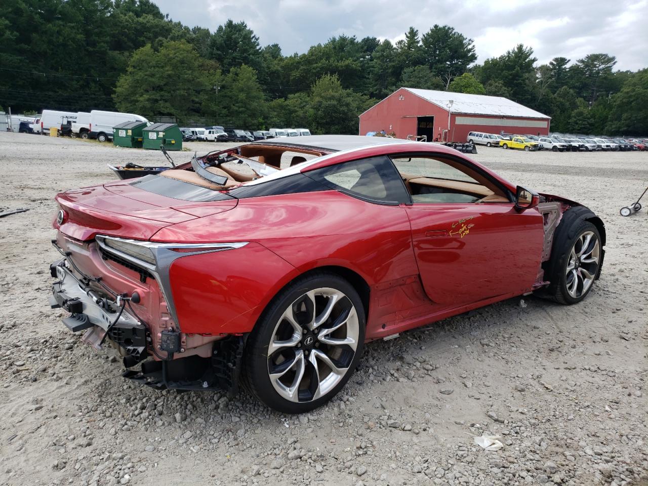 LEXUS LC 500 2023 red  gas JTHBP5AY0PA107686 photo #4