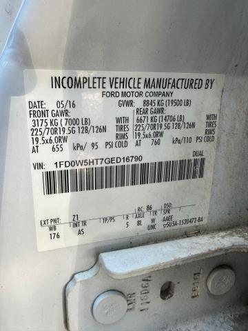 2016 FORD F550 SUPER - 1FD0W5HT7GED16790