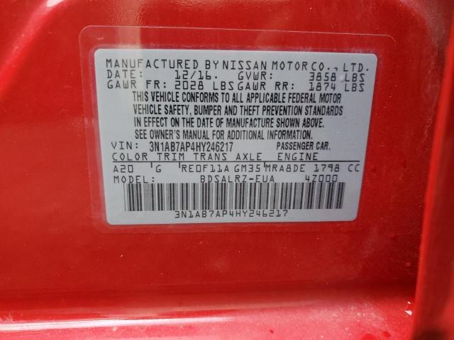 2017 NISSAN SENTRA S - 3N1AB7AP4HY246217