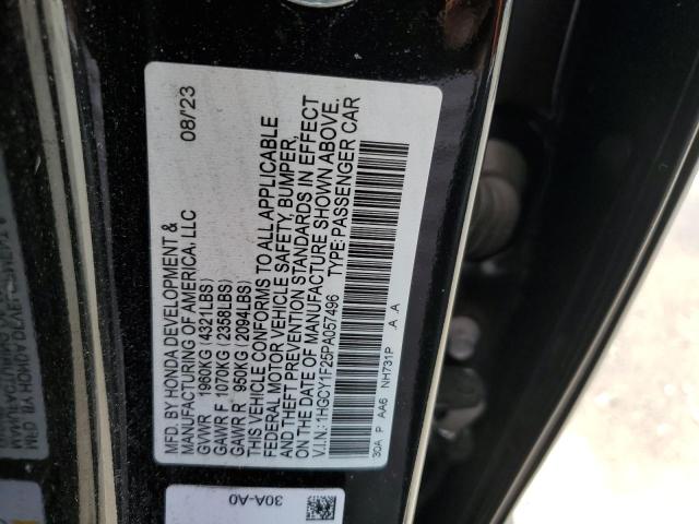 VIN 1HGCY1F25PA057496 2023 Honda Accord, LX no.12