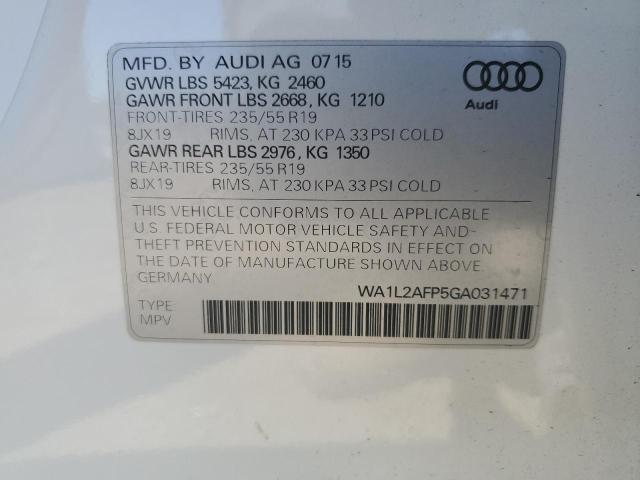 VIN WA1L2AFP5GA031471 2016 Audi Q5, Premium Plus no.13