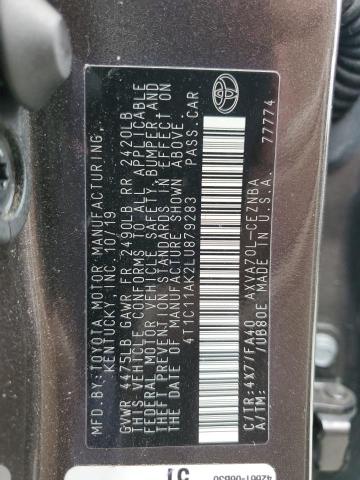 2020 TOYOTA CAMRY LE - 4T1C11AK2LU879283