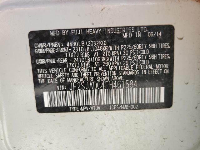 2015 SUBARU FORESTER 2 - JF2SJADC4FH461584