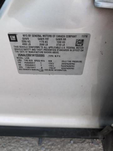 2017 CHEVROLET EQUINOX LT - 2GNALCEK1H1550080