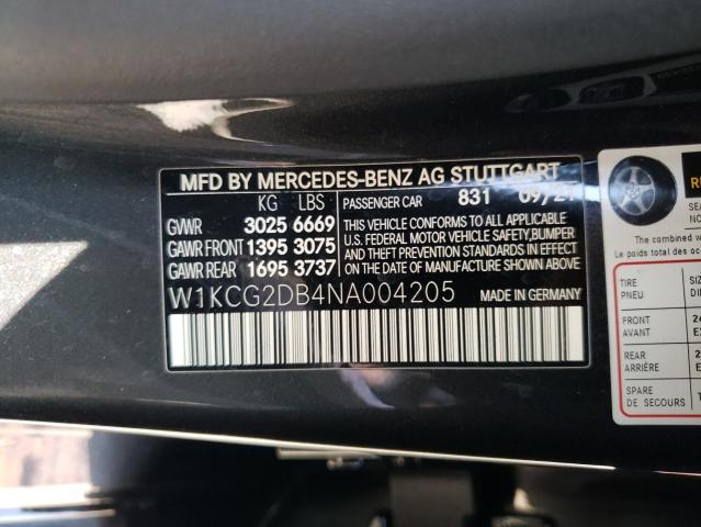 VIN W1KCG2DB4NA004205 2022 Mercedes-Benz EQS, 450+ no.13