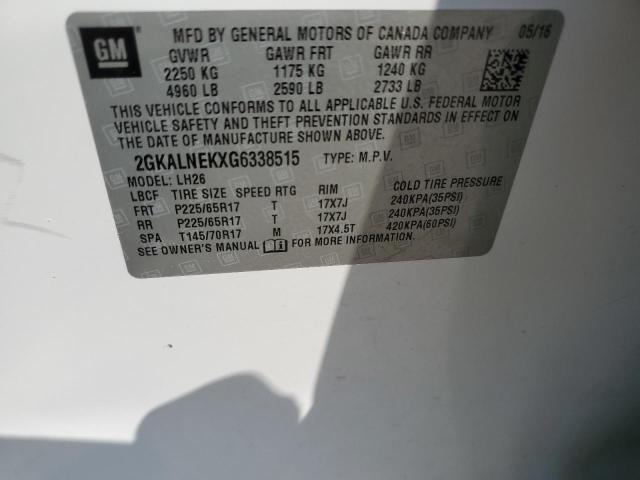 2016 GMC TERRAIN SL - 2GKALNEKXG6338515