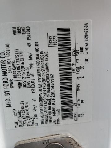 2020 FORD TRANSIT CO - NM0LS7F29L1461962