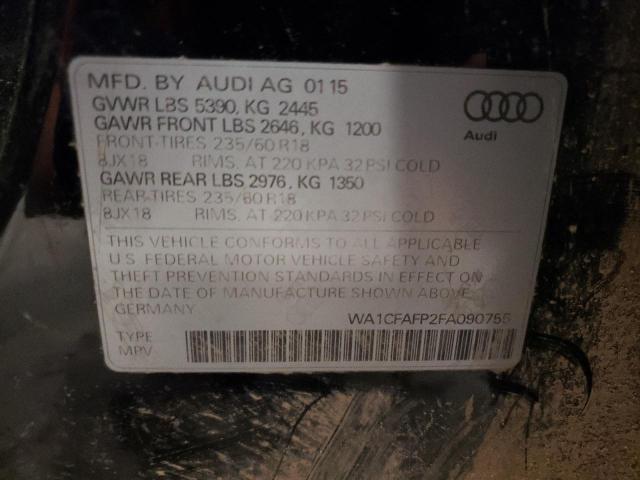 VIN WA1CFAFP2FA090755 2015 Audi Q5, Premium no.13