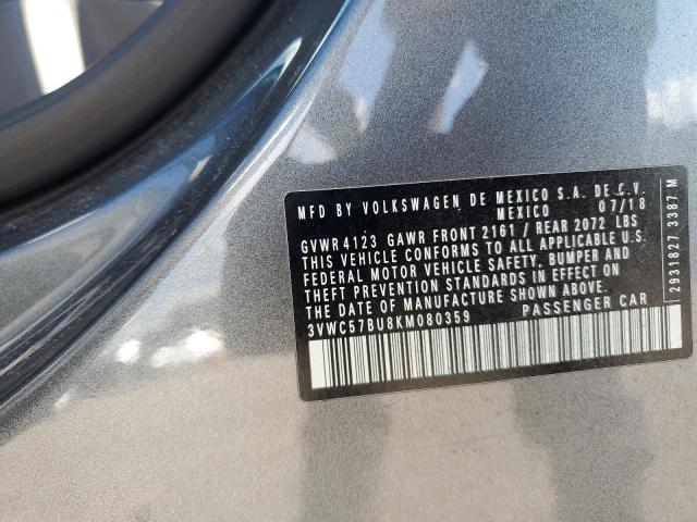2019 VOLKSWAGEN JETTA S - 3VWC57BU8KM080359
