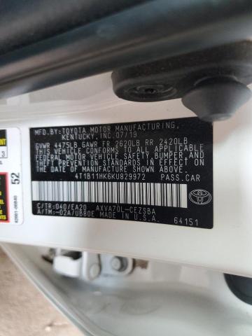 2019 TOYOTA CAMRY L - 4T1B11HK6KU829972