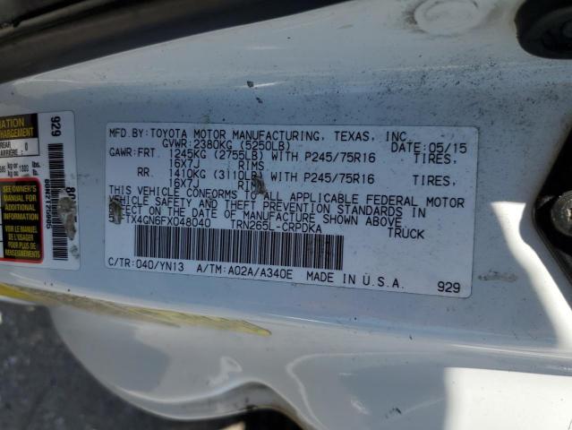 2015 TOYOTA TACOMA PRE - 5TFTX4GN6FX048040