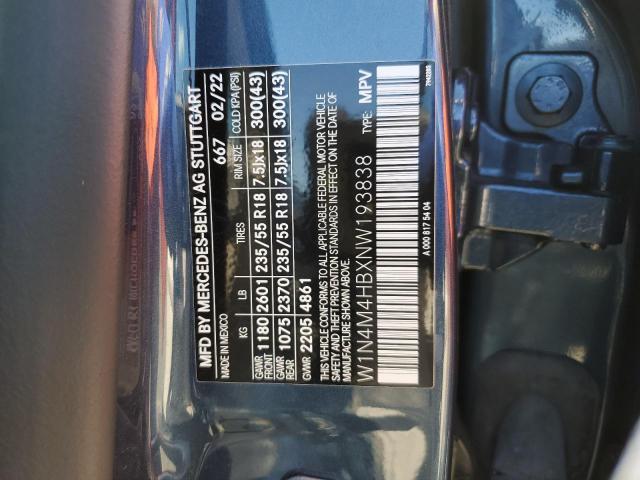 2022 MERCEDES-BENZ GLB 250 4M - W1N4M4HBXNW193838